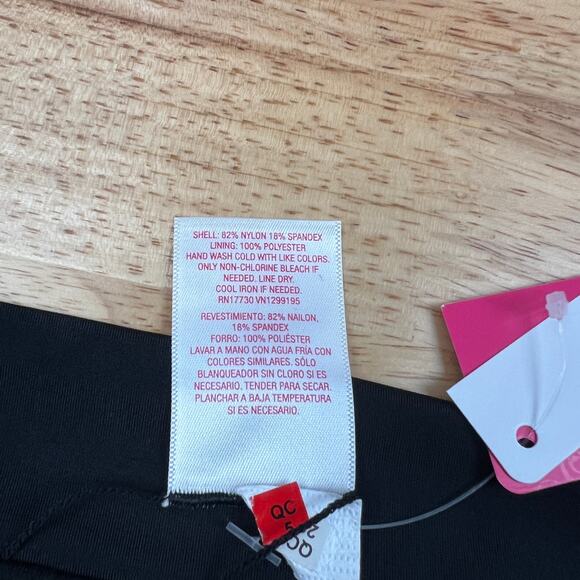 Xhilaration Juniors' High Leg High Waist Black Bikini Bottoms - Size Large - NWT - Picture 4 of 5